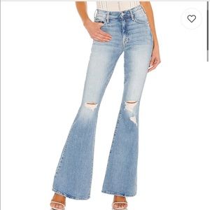 MOTHER The Cruiser Light Wash Flare Jeans